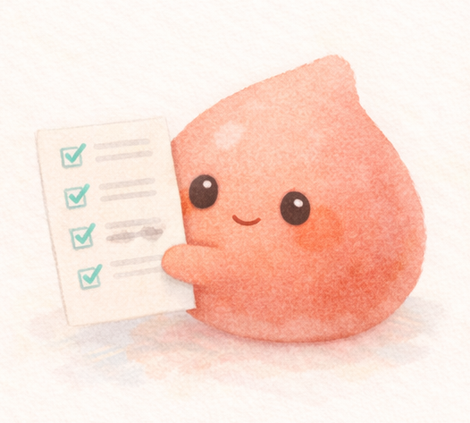 Mascot with checklist